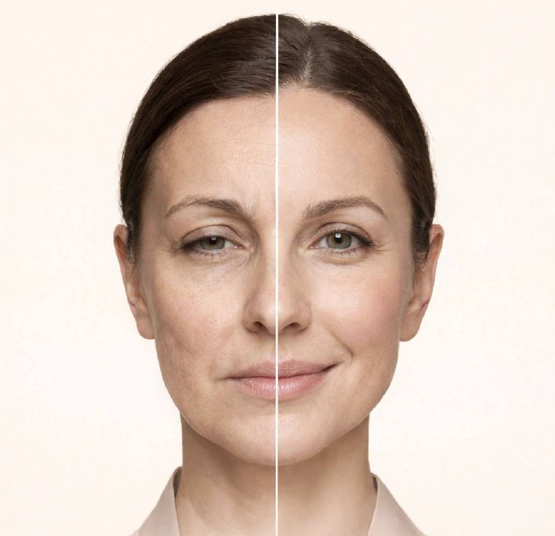 До та після практики face-yoga